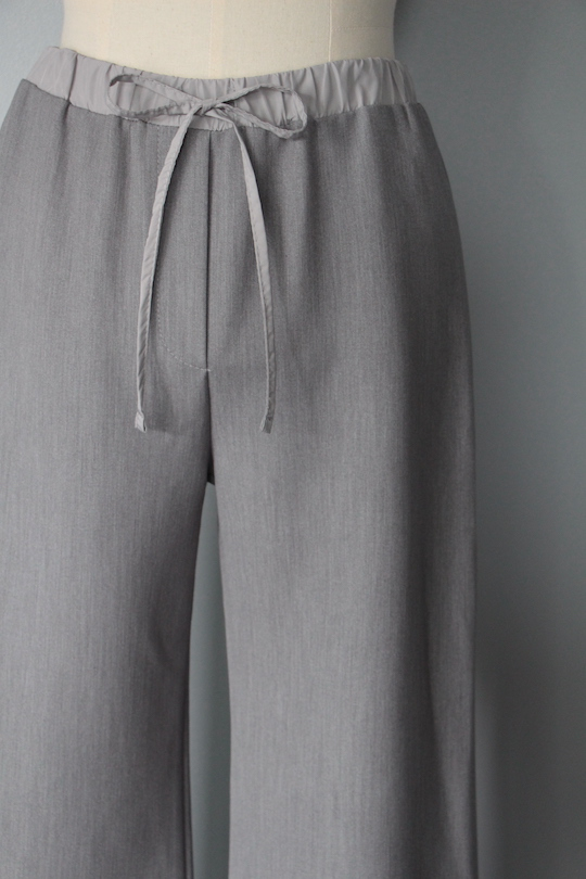 HOMEWARD  waist ribbon gray pants