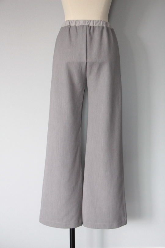 HOMEWARD  waist ribbon gray pants