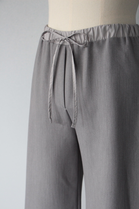 HOMEWARD  waist ribbon gray pants