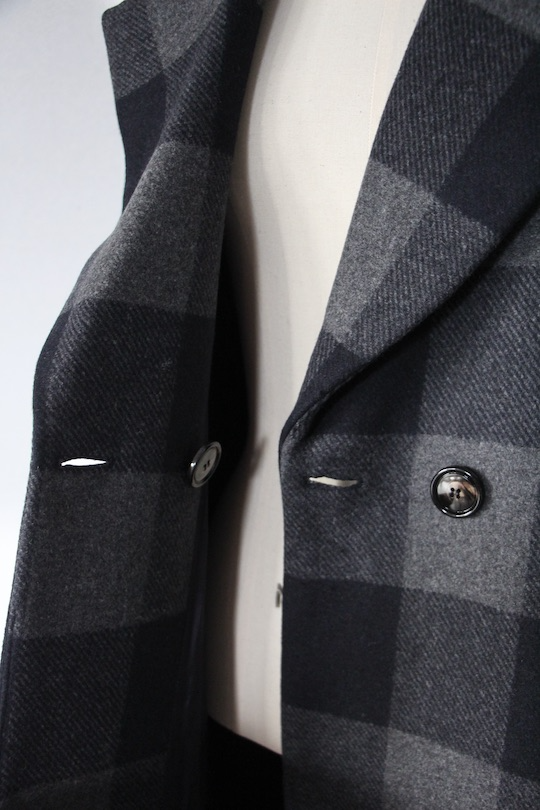 RITA ROW gray plaid coat