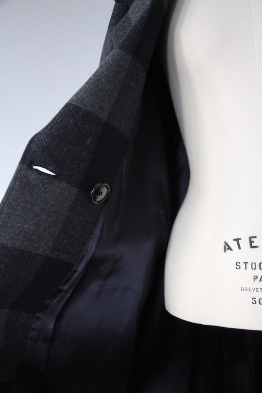 RITA ROW gray plaid coat