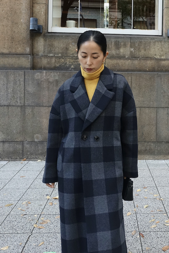 RITA ROW gray plaid coat