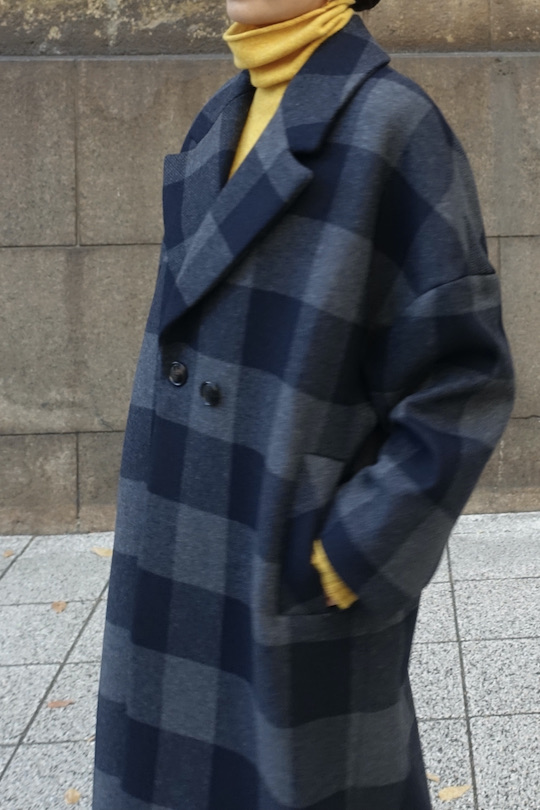 RITA ROW gray plaid coat