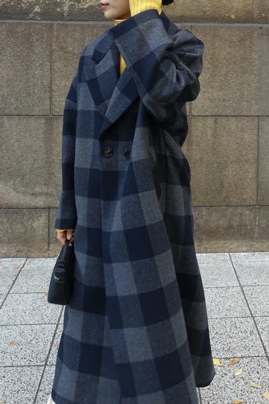 RITA ROW gray plaid coat