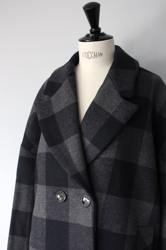 RITA ROW gray plaid coat