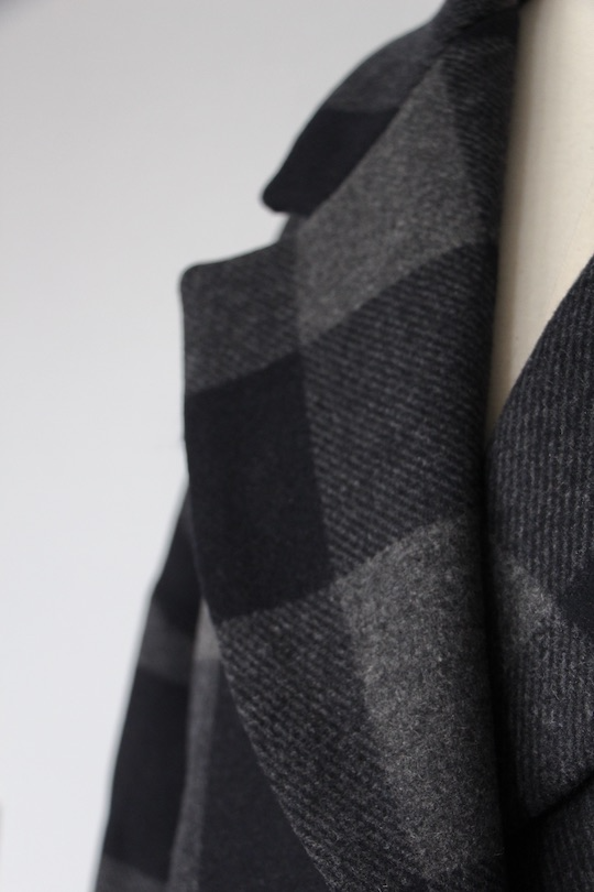 RITA ROW gray plaid coat