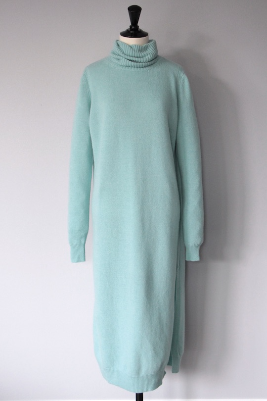 roberto collina mint blue turtle dress