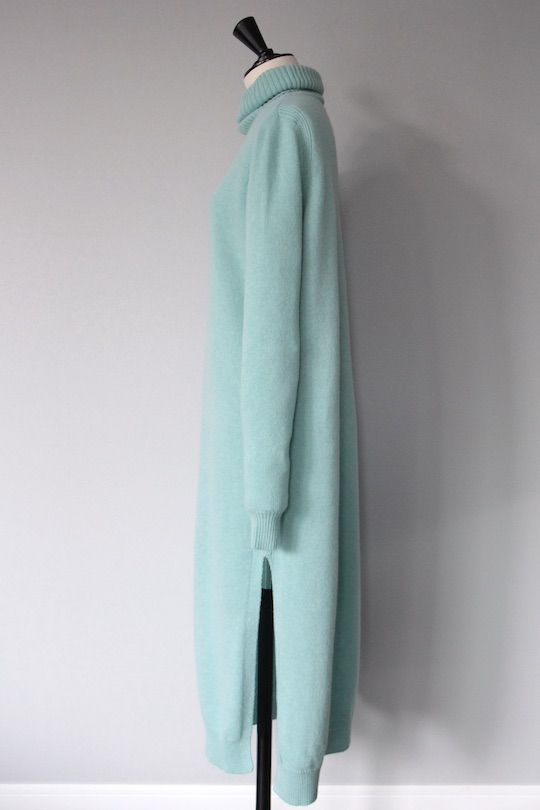 roberto collina mint blue turtle dress