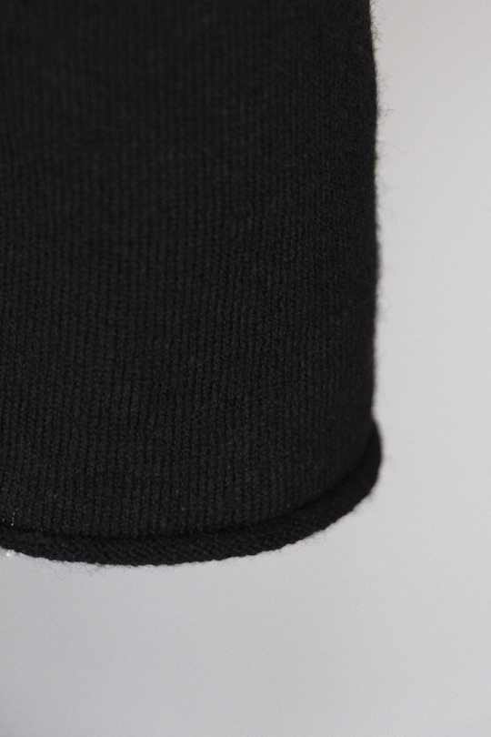 roberto collina wool turtle knit dress -black-