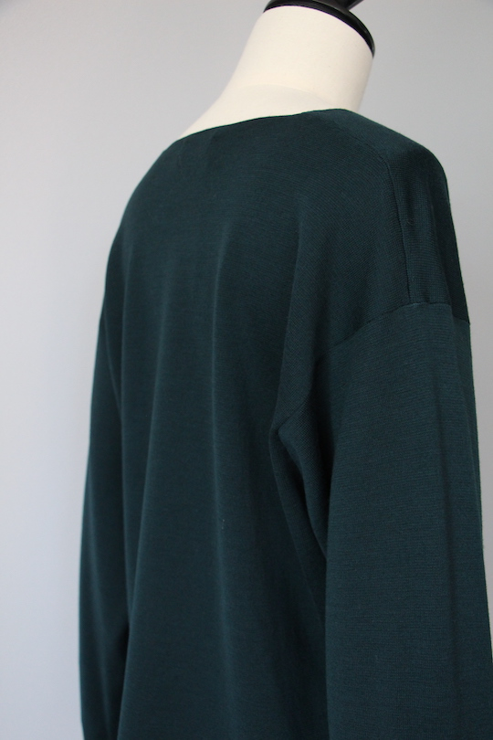 roberto collina merino wool V-neck knit -green-