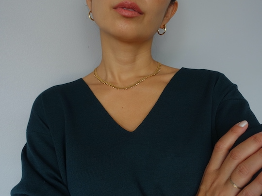 roberto collina merino wool V-neck knit -green-