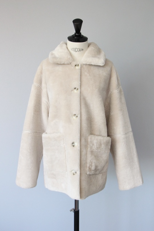 SUNCOO reversible  eco fur coat