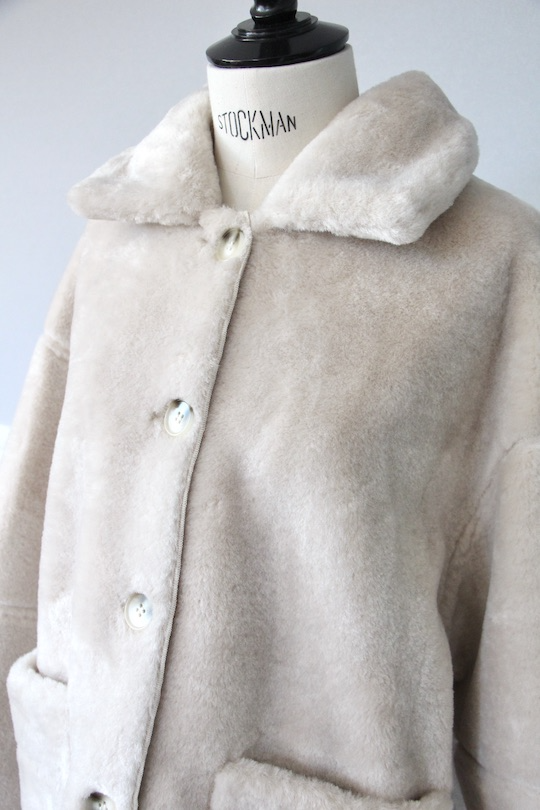 SUNCOO reversible  eco fur coat