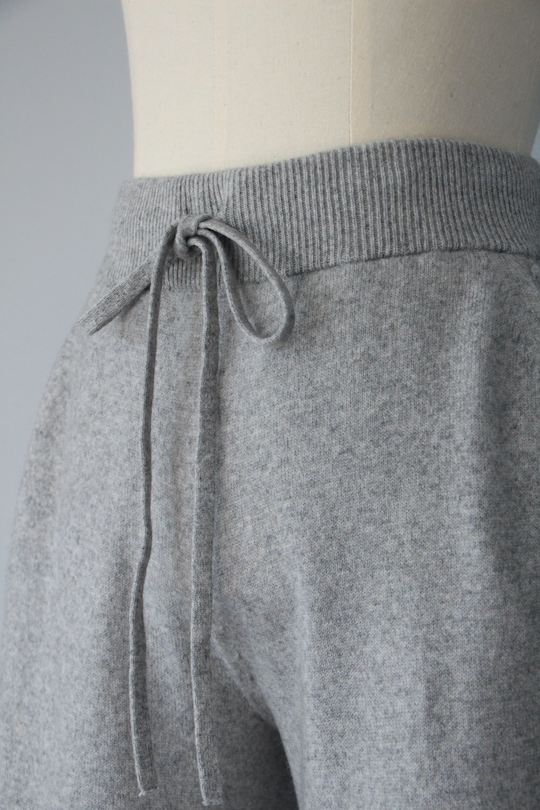 LIVIANA CONTI knit wide pants -gray-