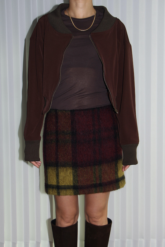 roberto collina CHECK MINI SKIRT