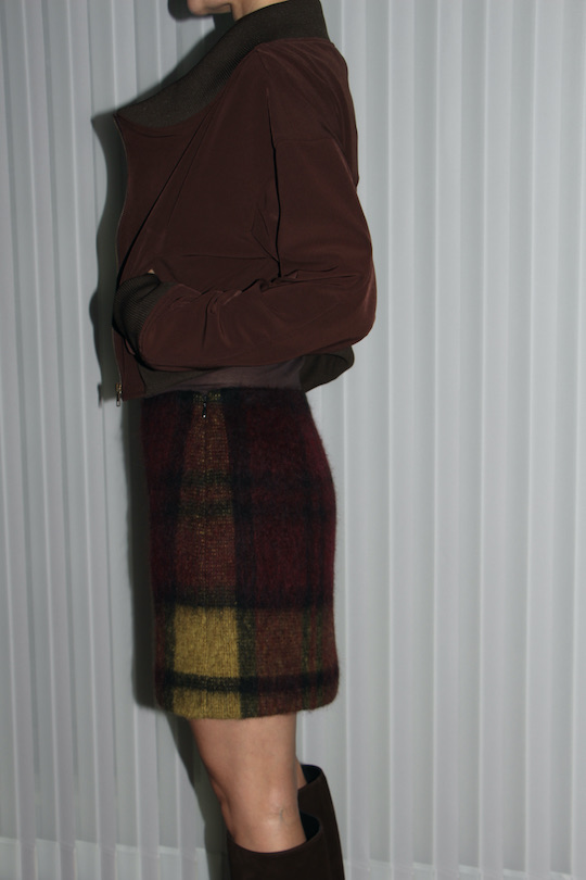 roberto collina CHECK MINI SKIRT