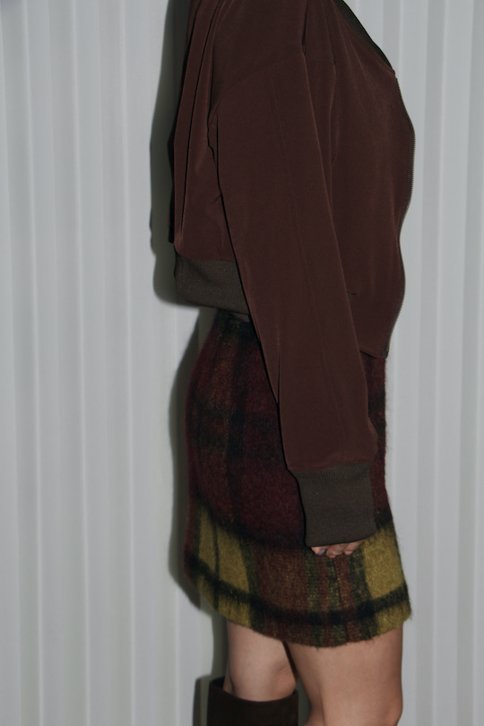 roberto collina CHECK MINI SKIRT