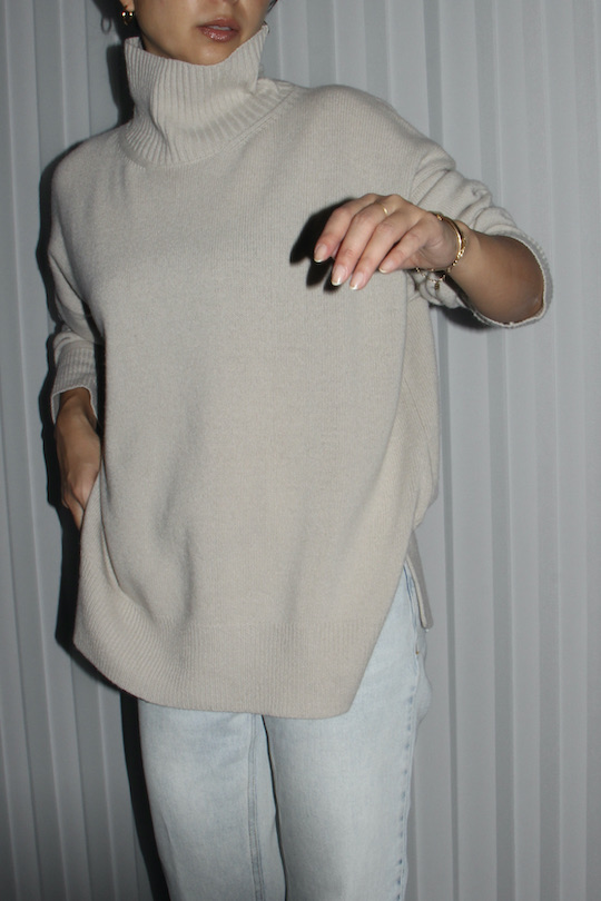 roberto collina OVERSIZED  TURTLE KNIT