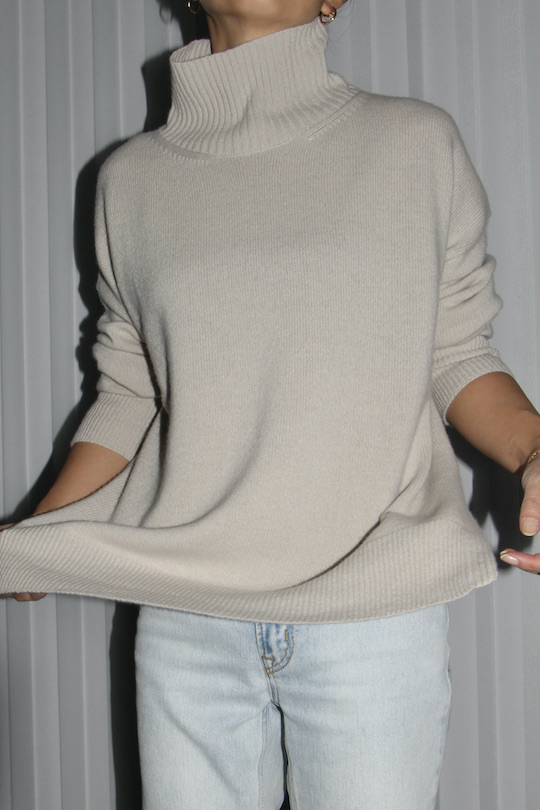 roberto collina OVERSIZED  TURTLE KNIT