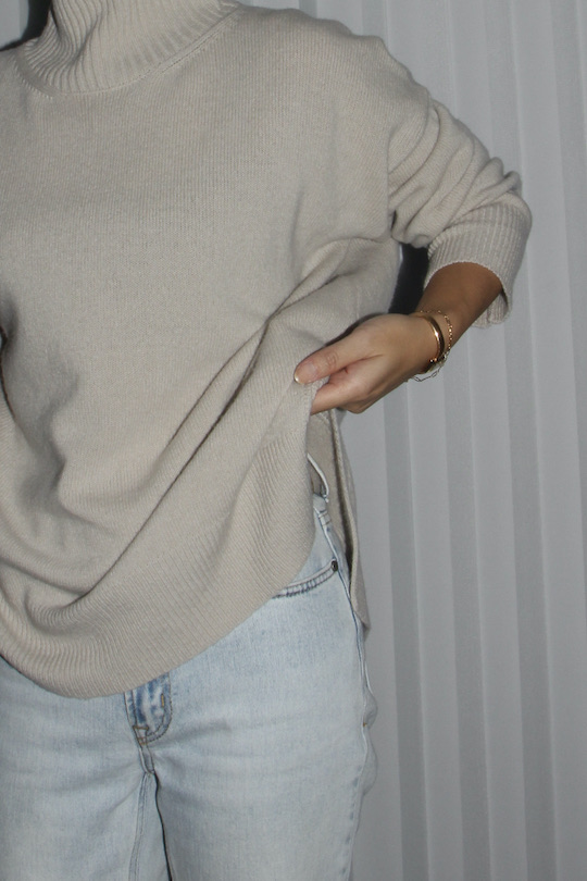 roberto collina OVERSIZED  TURTLE KNIT