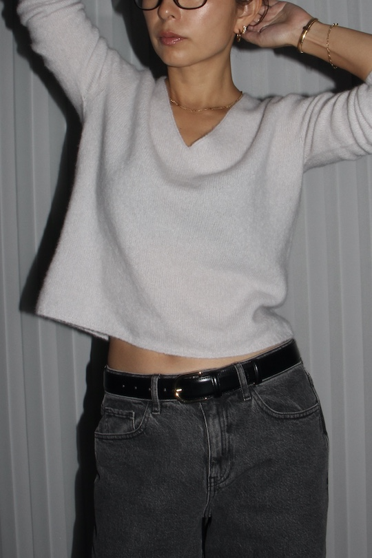 roberto collina CASHMERE AND SILK V-NECK