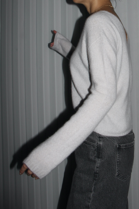 roberto collina CASHMERE AND SILK V-NECK