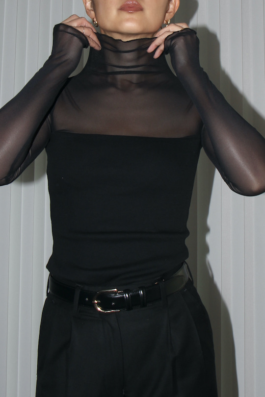 JAN 'N JUNE MESH TURTLENECK 