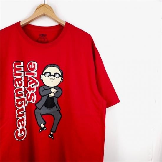 メンズUS-2XLサイズ PSY サイ Gangnam Style 半袖プリントT