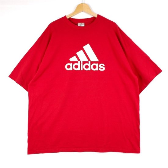 00's adidas アディダス クルーネック半袖ロゴプリントTシャツ