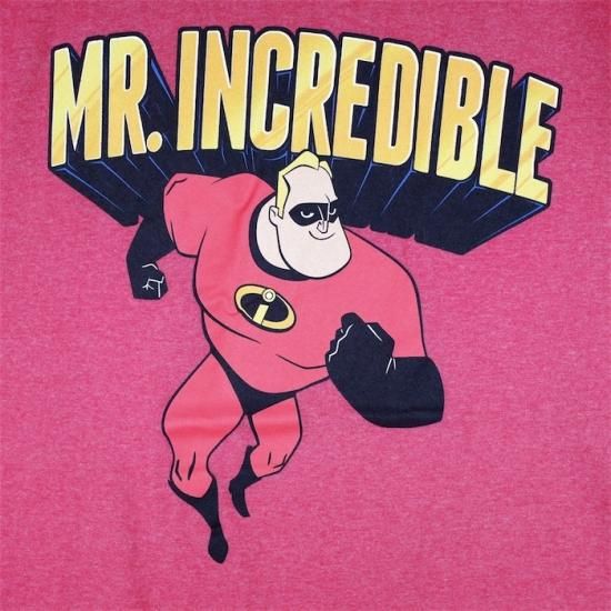 Incredibles2 Mr.インクレディブル 半袖プリントTシャツ メンズ