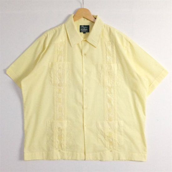 古着 大きいサイズ 90年代 Guayabera 半袖キューバシャツ