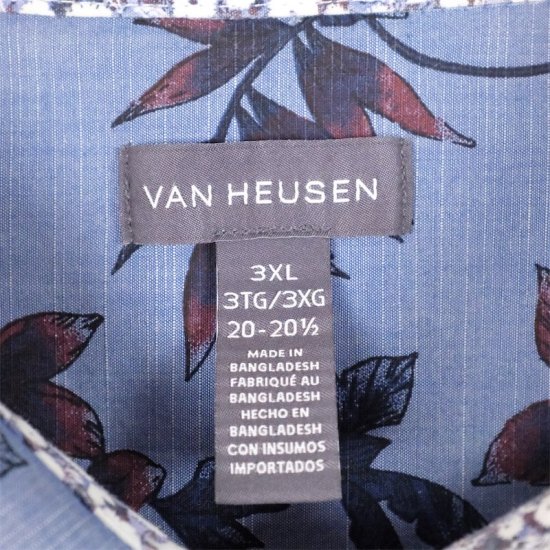 古着 大きいサイズ VAN HEUSEN 半袖ハワイアンシャツ アロハシャツ