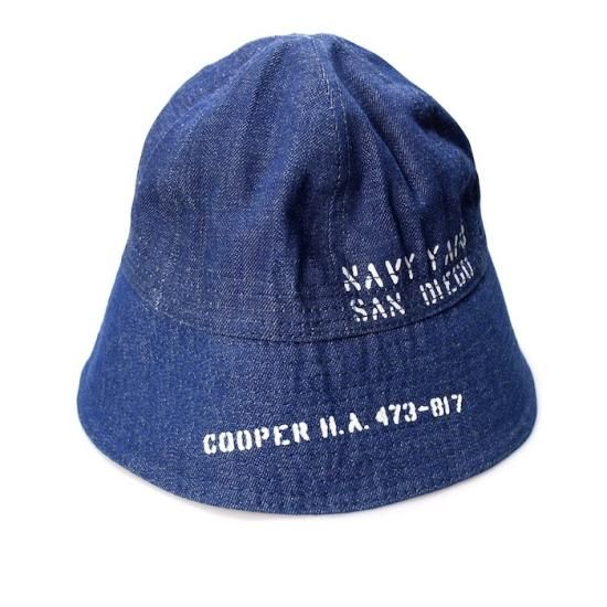 新品未使用品 デニムセーラーハット メンズL-XLサイズ相当 内周約60cm