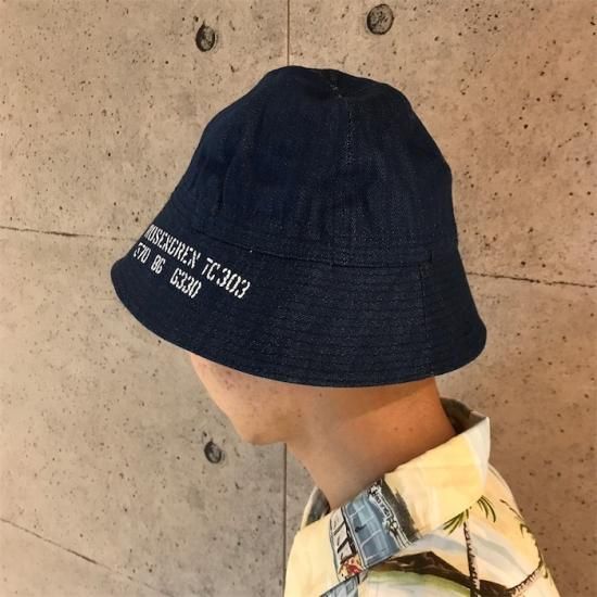 新品未使用品 デニムセーラーハット メンズL-XLサイズ相当 内周約60.5
