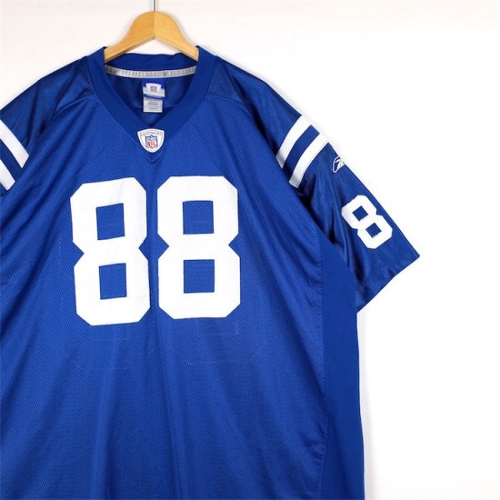 Reebok EQUIPMENT リーボック ゲームシャツ メンズ58 US-4XLサイズ NFL Indianapolis Colts  sh-3755 - 大きいサイズのアメリカ古着専門店 Canopus(カノープス)