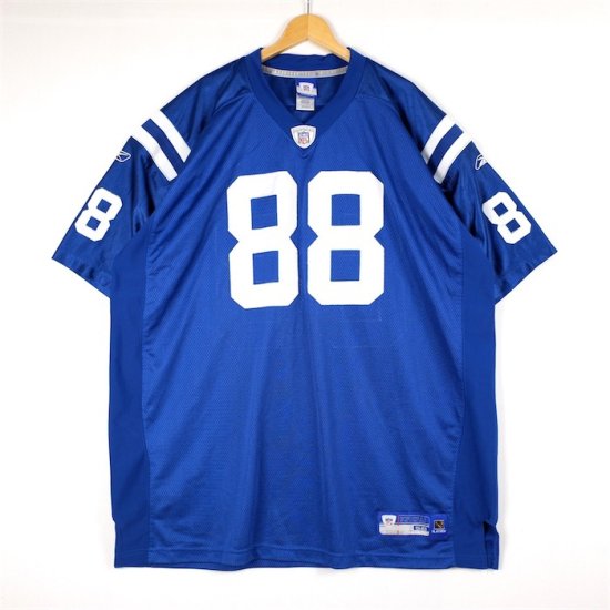 Reebok EQUIPMENT リーボック ゲームシャツ メンズ58 US-4XLサイズ NFL Indianapolis Colts  sh-3755 - 大きいサイズのアメリカ古着専門店 Canopus(カノープス)