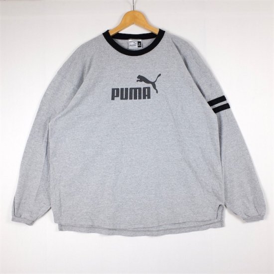 90's USA製 PUMA プーマ クルーネック ロングスリーブTシャツ メンズUS-XLサイズ プリント t-2308n -  大きいサイズのアメリカ古着専門店 Canopus(カノープス)