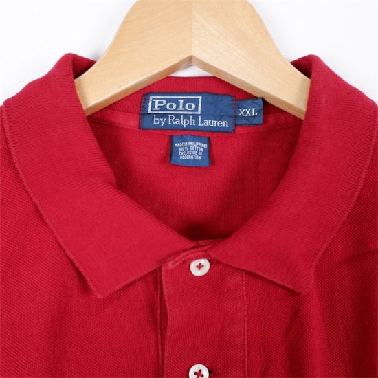 90s Polo by Ralph Lauren ポロラルフローレン 長袖ポロシャツ メンズ