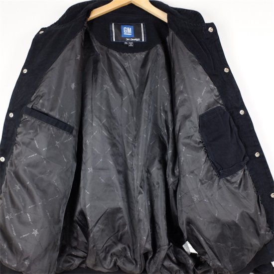 JH DESIGN コットンレーシングジャケット メンズUS-3XLサイズ ブラック 