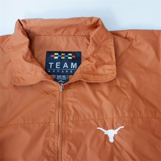 TEAM ORANGE ジャケット TEAM APPAREL ナイロンジャケット メンズUS-4XLサイズ TEXAS