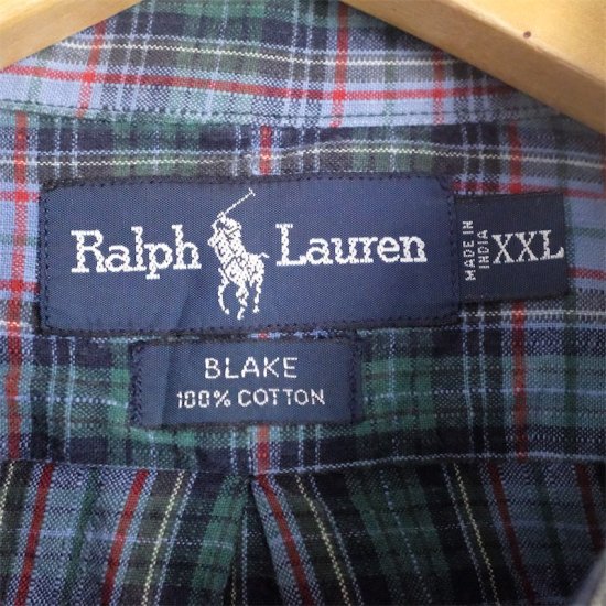 黒 BLACK Ralph Lauren ラルフローレン BDシャツ インド綿 スペシャル