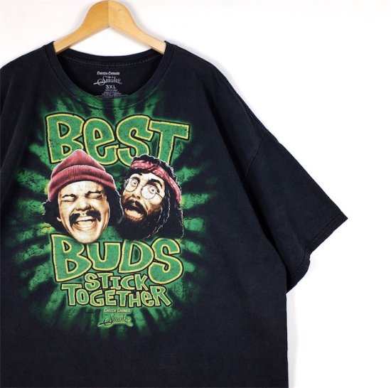 CHEECH & CHONG'S 半袖プリントTシャツ メンズUS-2XLサイズ ブラック