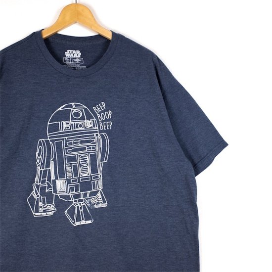 STAR WARS スターウォーズ 半袖プリントTシャツ メンズUS-2XLサイズ 杢ネイビー R2-D2 t-2403n -  大きいサイズのアメリカ古着専門店 Canopus(カノープス)