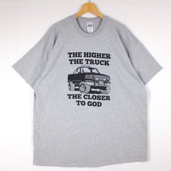 GILDAN HIGHER THE TRUCK クルーネック半袖Tシャツ メンズUS-2XLサイズ 