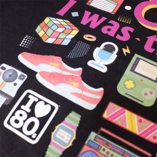 PORT&COMPANY クルーネック半袖プリントTシャツ メンズUS-2XLサイズ ブラック 80's I was there t-2485n -  大きいサイズのアメリカ古着専門店 Canopus(カノープス)