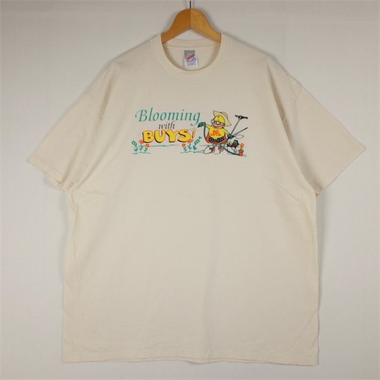 90's USA製 JERZEES クルーネック半袖Tシャツ メンズUS-2XLサイズ 生成