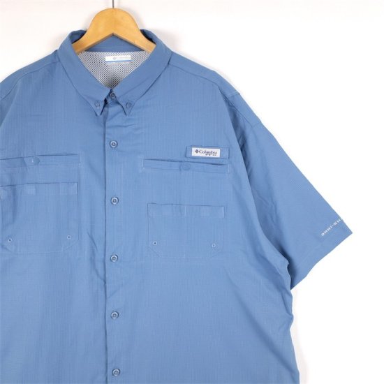 Columbia コロンビア PFG 半袖フィッシングシャツ メンズUS-XXLサイズ ブルーグレー OMNI-SHADE sh-4051n -  大きいサイズのアメリカ古着専門店 Canopus(カノープス)