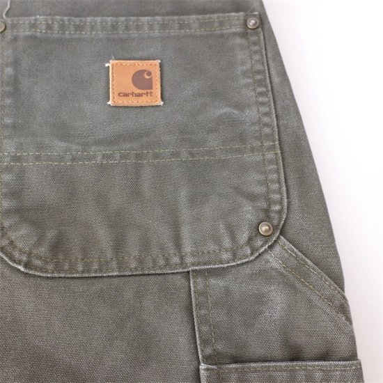 Carhartt カーハート ダック地ダブルニーワークパンツ メンズW42 モス