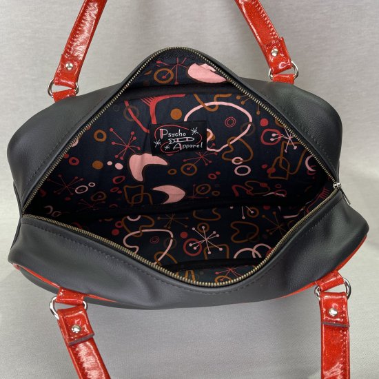 Psycho Apparel Kustom Bag Shoulder type Diamond Series in Black N Red �