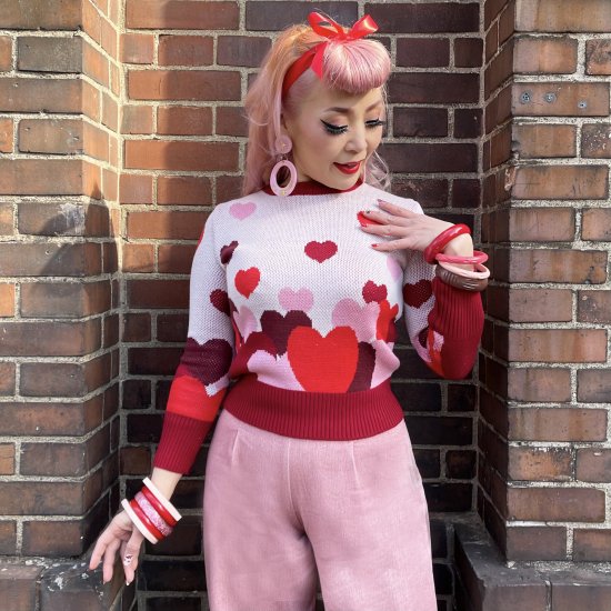 Psycho Apparel Full of Hearts Sweater